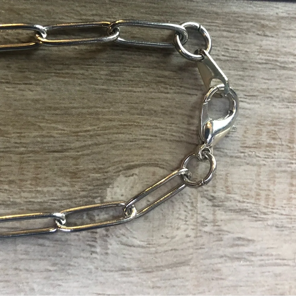 White Fire Opal Silver Butterfly Necklace - Picture 7 of 9